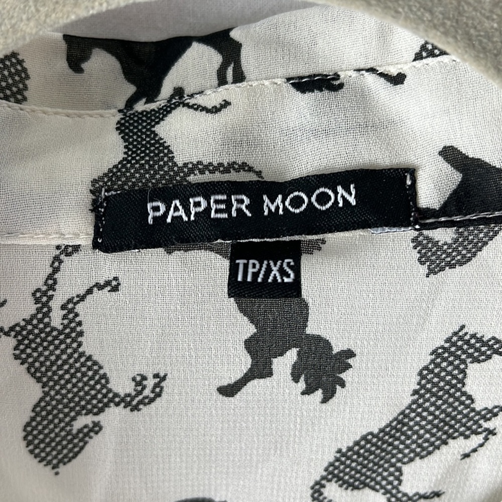 Paper Moon Sheer/Chiffon Blouse Size XS - Picture 2 of 4